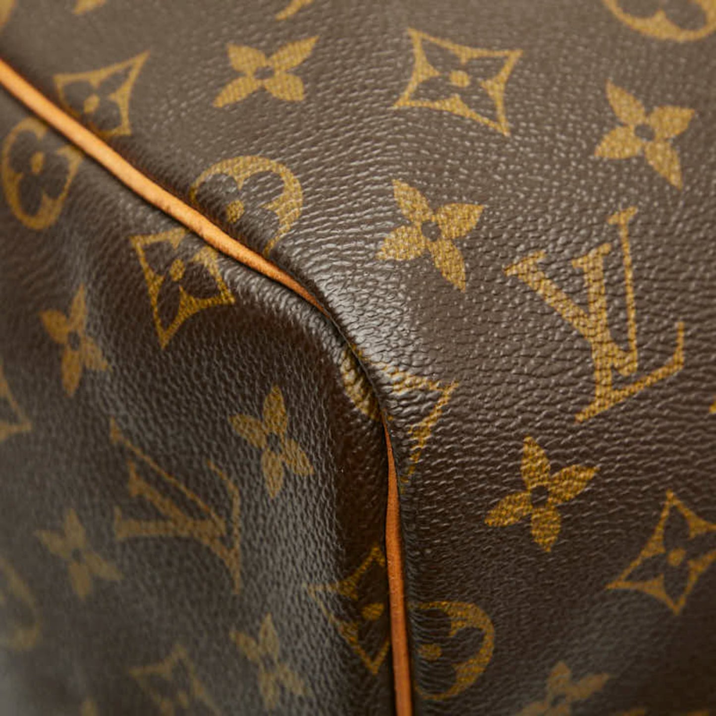 Louis Vuitton Brown Pvc Leather Boston Bag (Pre-Owned)