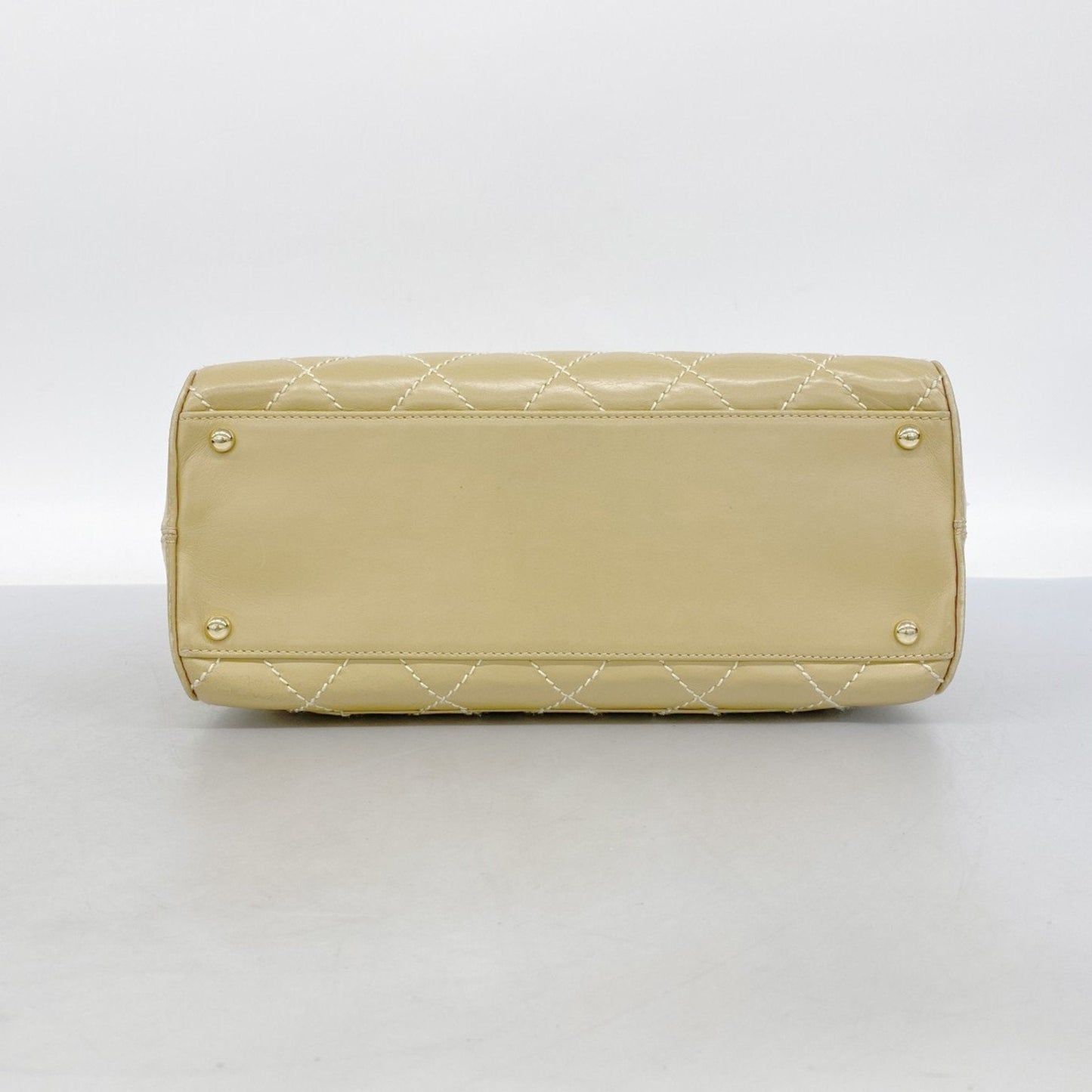 Chanel Beige Leather Tote Bag (Pre-Owned)