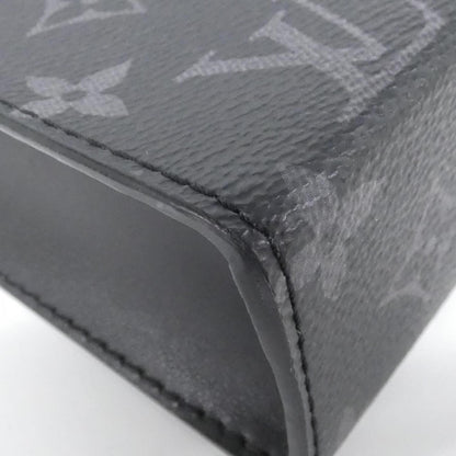 Louis Vuitton Black Gris Coated Canvas Pouch Shoulder Bag (Pre-Owned)