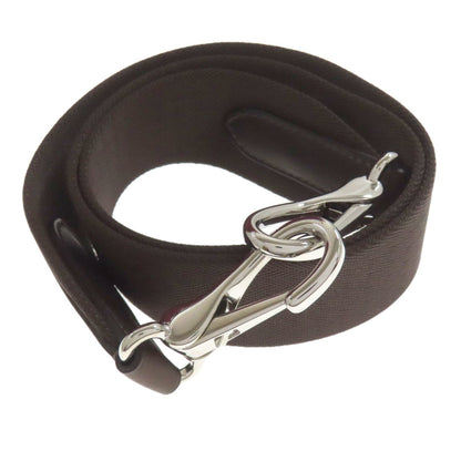 Hermes Bordeaux Brown Canvas Tote Bag (Pre-Owned)