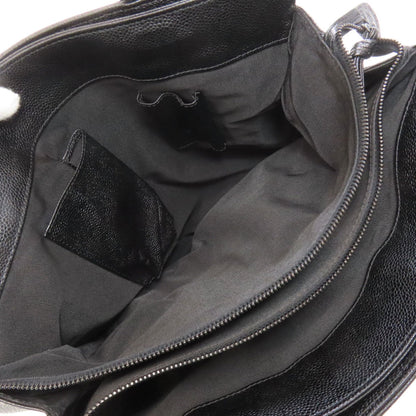 Chanel Black Leather Tote Bag (Pre-Owned)