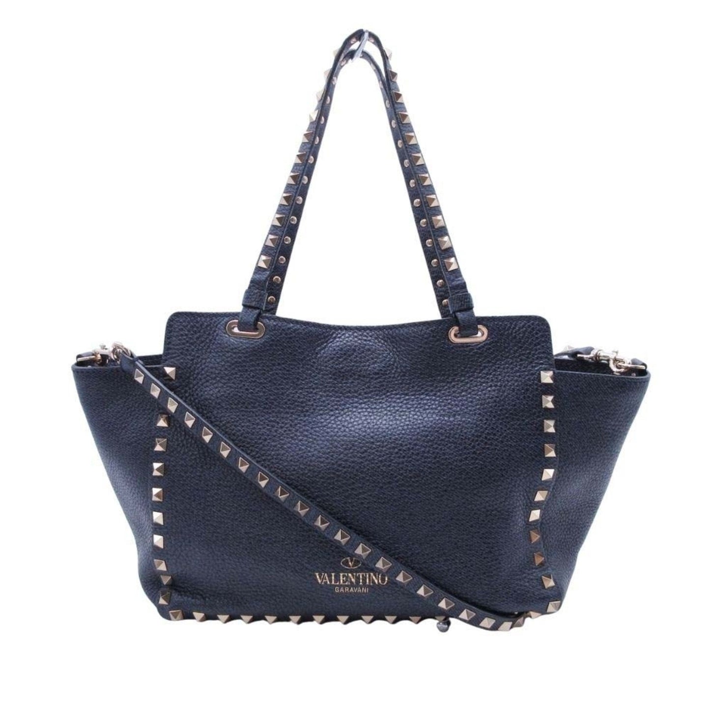 Valentino Garavani Navy Handbag Tote Bag (Pre-Owned)