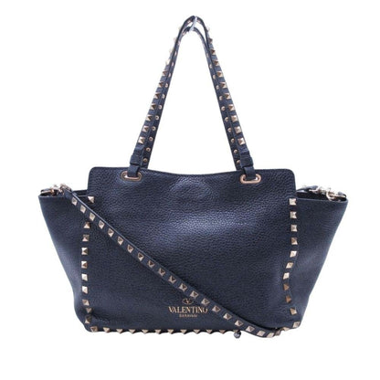 Valentino Garavani Navy Handbag Tote Bag (Pre-Owned)