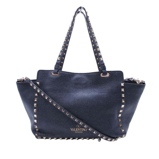 Valentino Garavani Navy Handbag Tote Bag (Pre-Owned)
