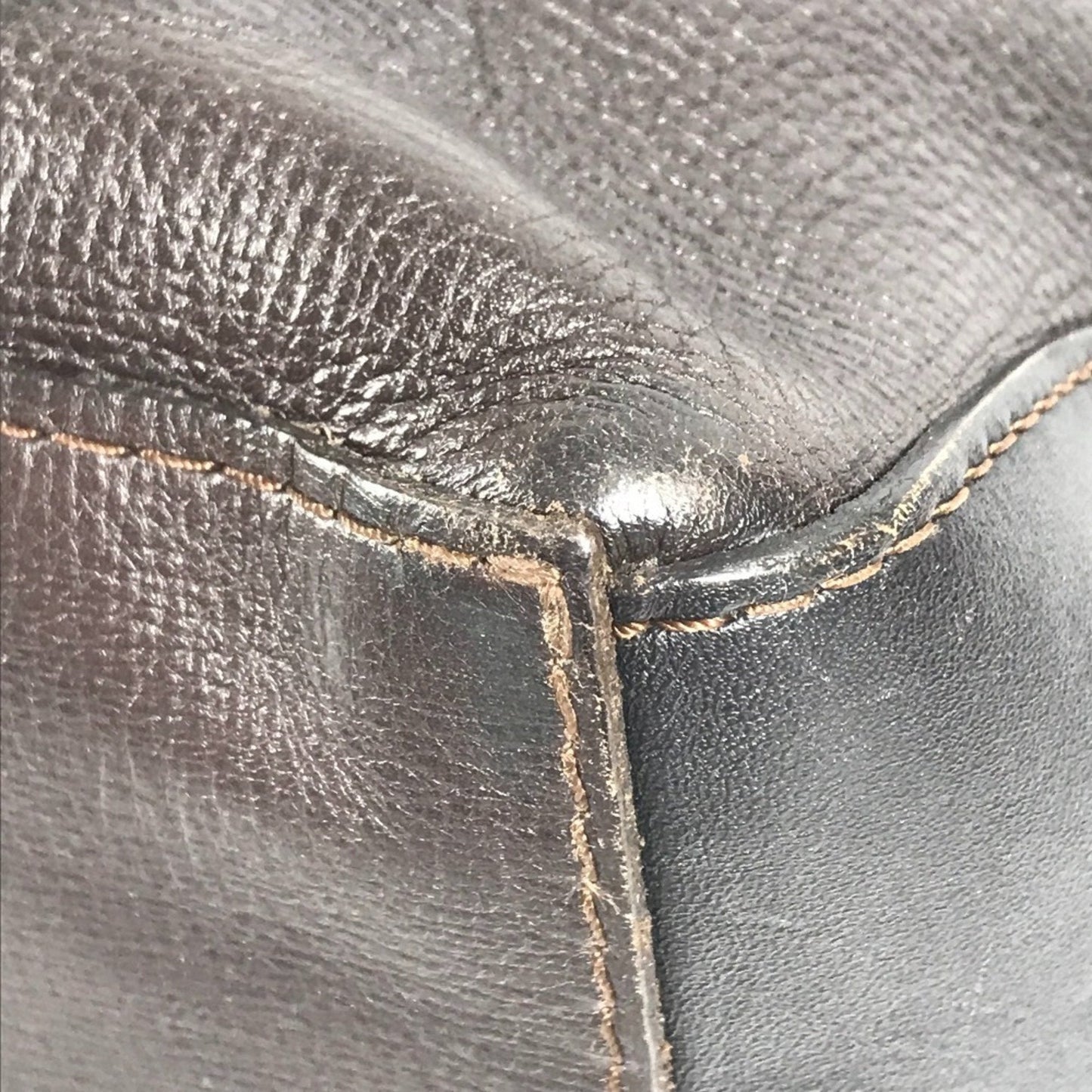 Louis Vuitton Brown Coffee Utah Leather Shoulder Bag Tote Bag (Pre-Owned)