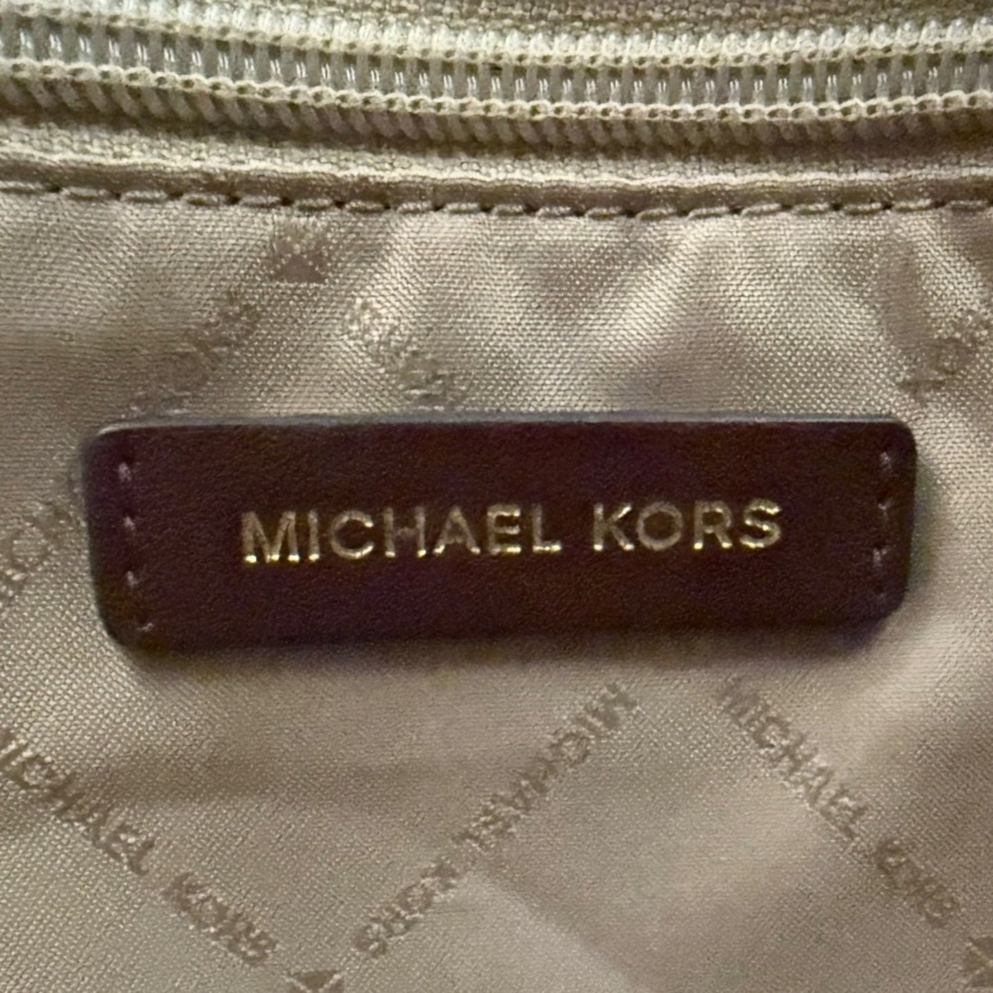 Michael Kors Bordeaux Brown Shoulder Bag Tote Bag (Pre-Owned)