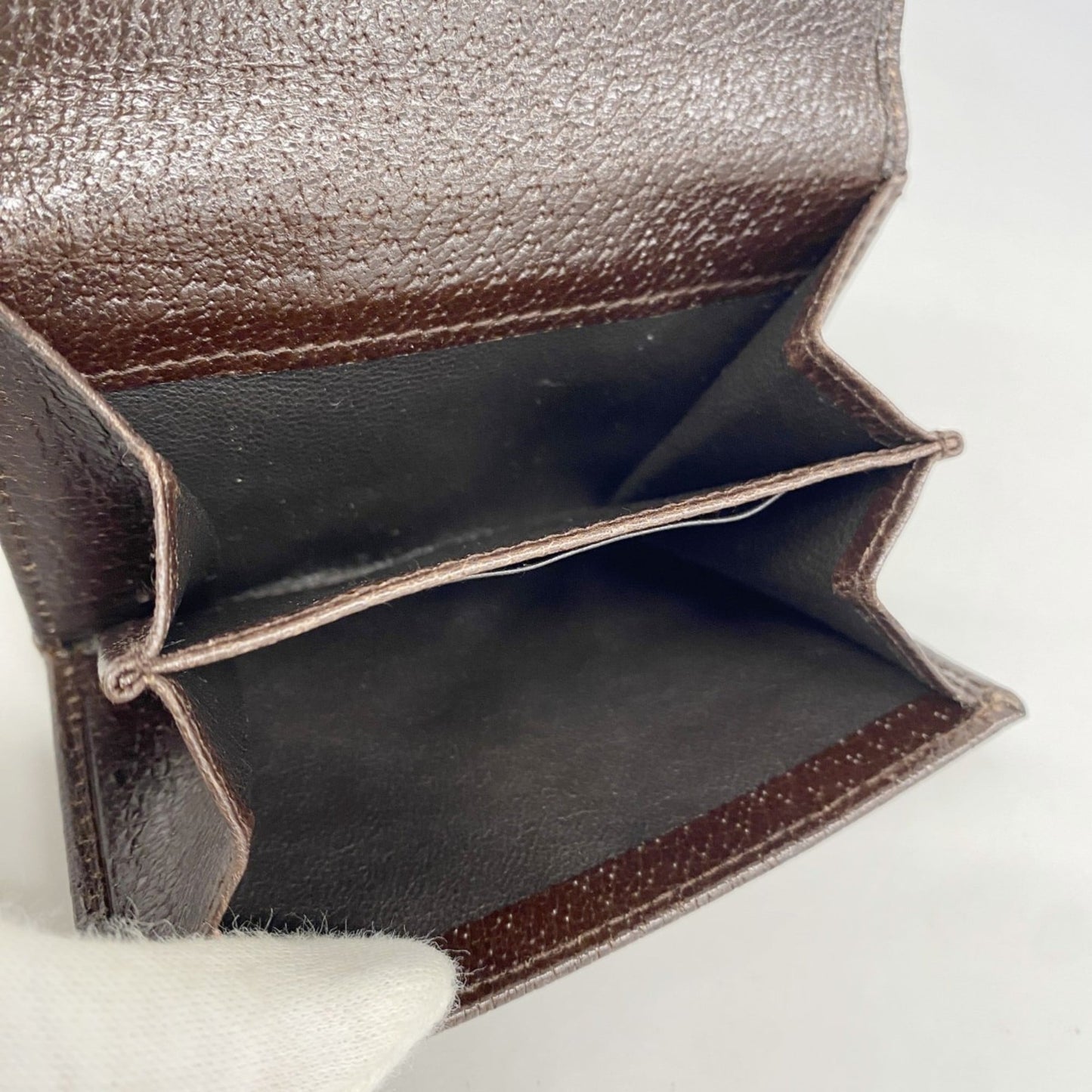 Gucci Brown Canvas Wallet (Bi-Fold) (Pre-Owned)