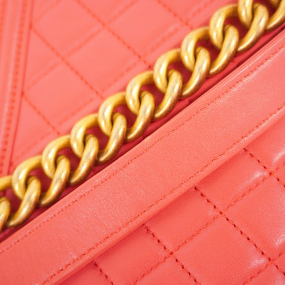 Chanel Pink Leather Shoulder Bag (Pre-Owned)