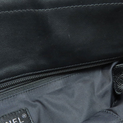 Chanel Paris Biarritz Black Leather Tote Bag (Pre-Owned)