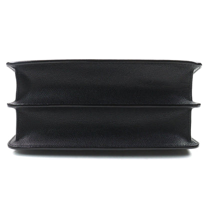 Valextra Black Leather Shoulder Bag (Pre-Owned)