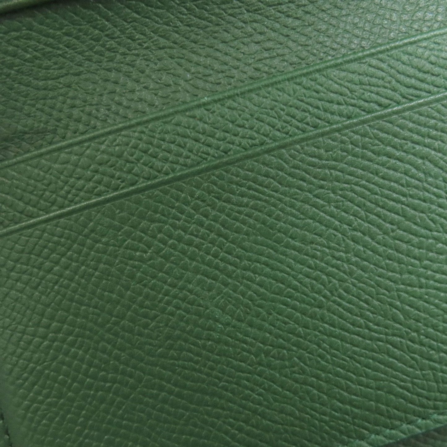 Salvatore Ferragamo Gancini Green Leather Wallet (Bi-Fold) (Pre-Owned)