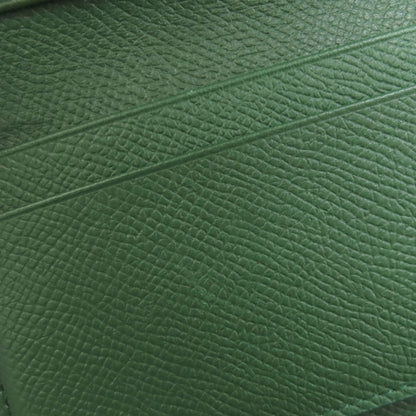 Salvatore Ferragamo Gancini Green Leather Wallet (Bi-Fold) (Pre-Owned)