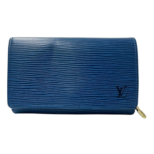 Louis Vuitton Blue Toledo Blue Epi Leather Wallet (Bi-Fold) (Pre-Owned)