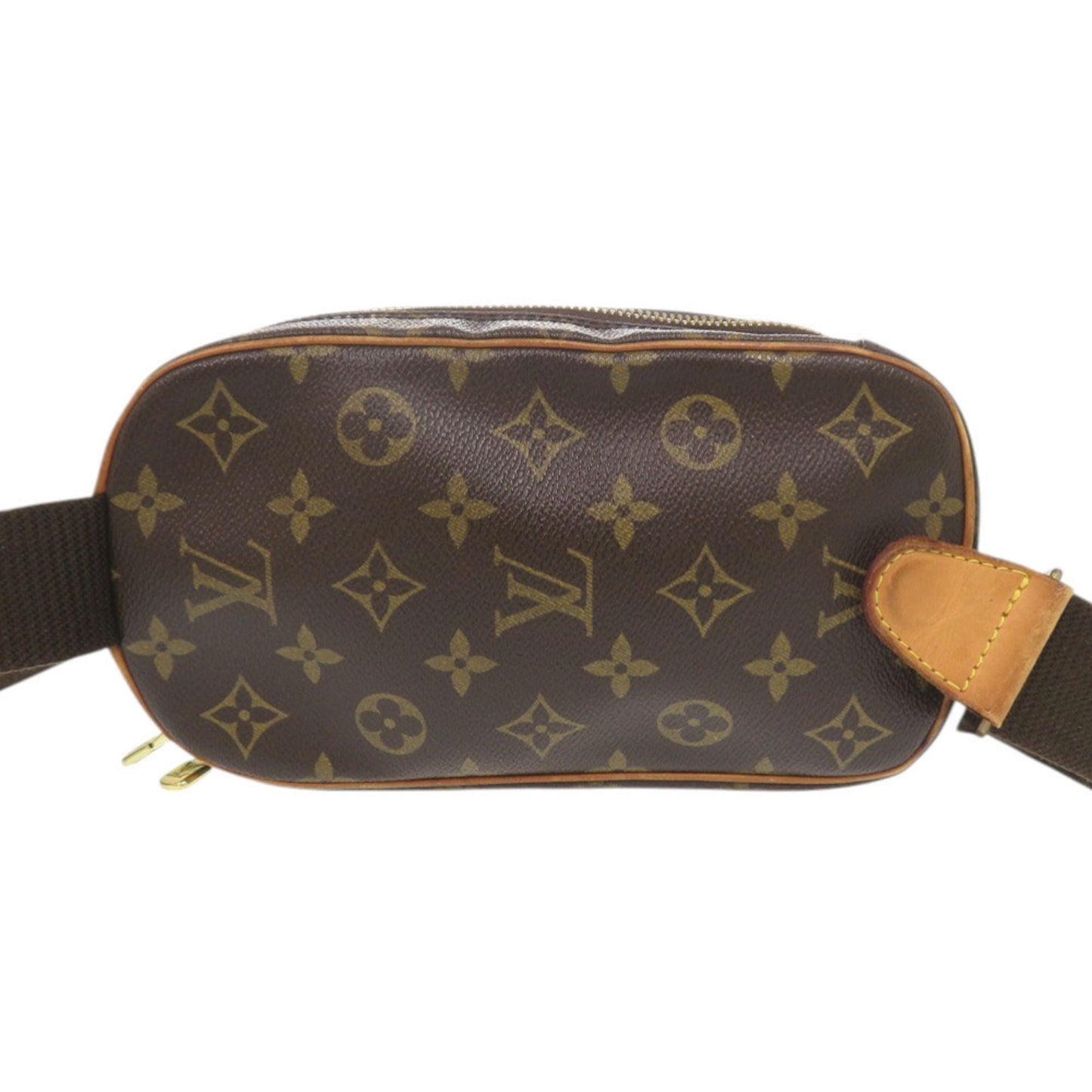 Louis Vuitton Brown Monogram Pochette Sling Bag (Pre-Owned)