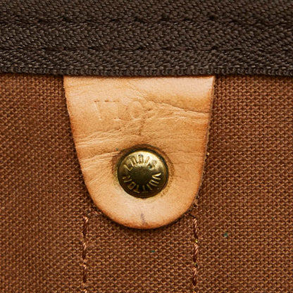 Louis Vuitton Brown Pvc Leather Boston Bag (Pre-Owned)