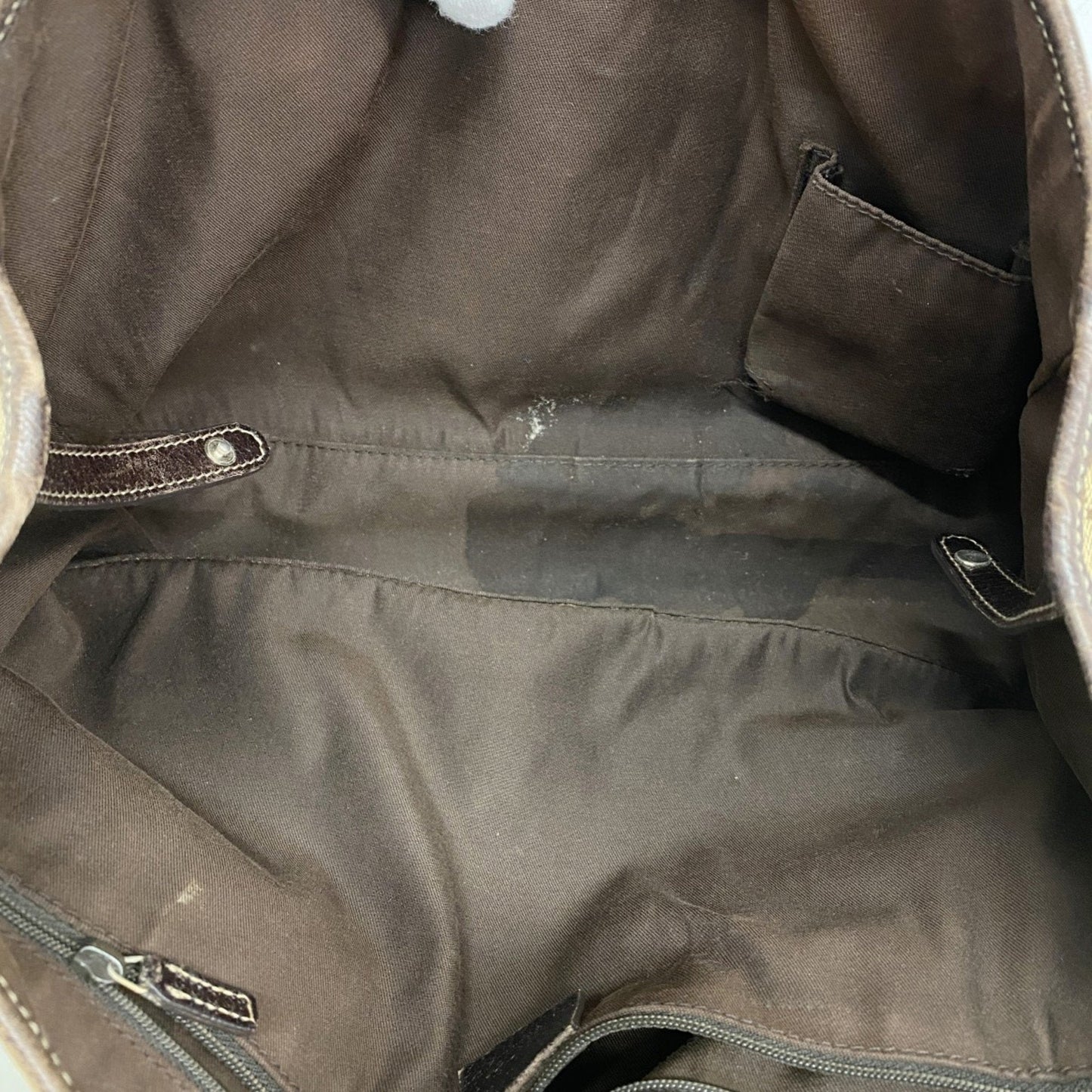 Gucci Brown Canvas Tote Bag (Pre-Owned)