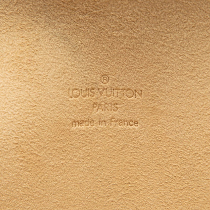 Louis Vuitton Brown Pvc Leather Pochette Sling Bag (Pre-Owned)