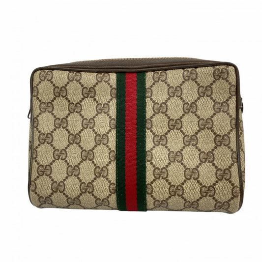 Gucci Brown Pvc Pouch (Pre-Owned)