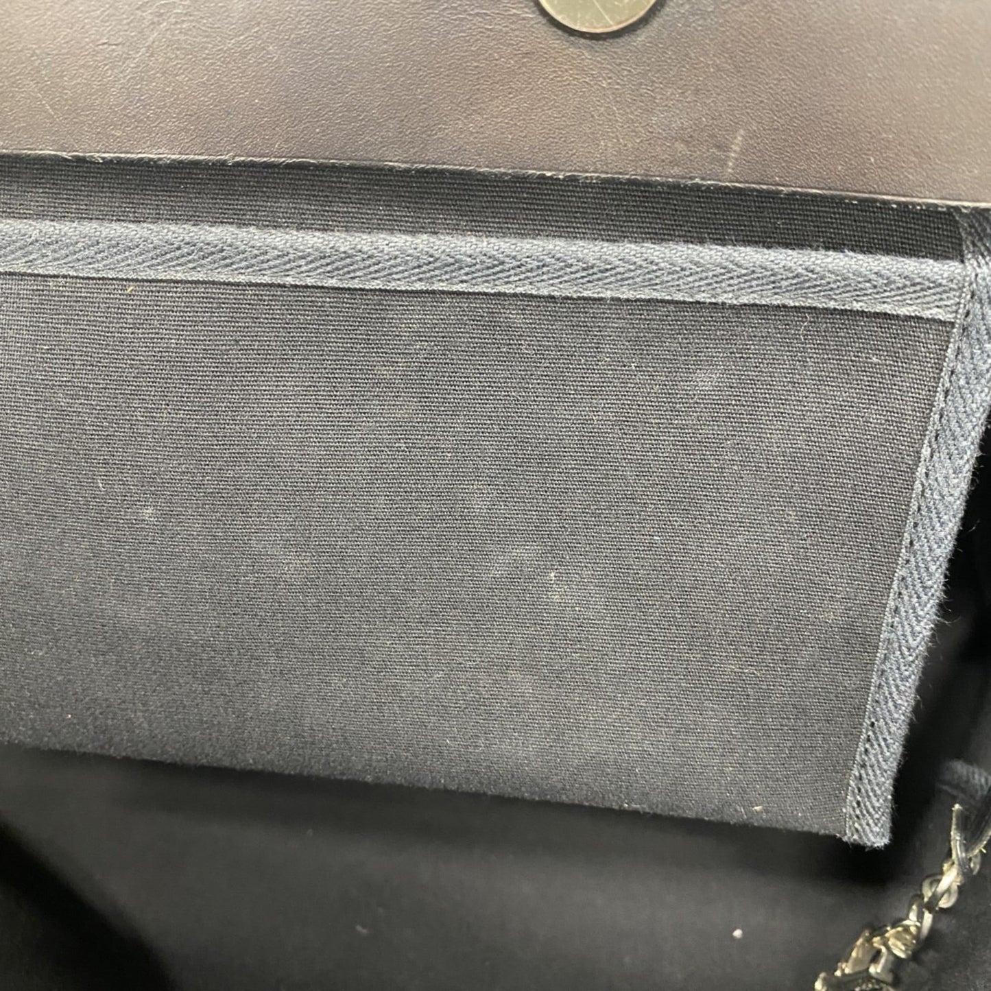 Hermes Black Toile Officier Tote Bag (Pre-Owned)