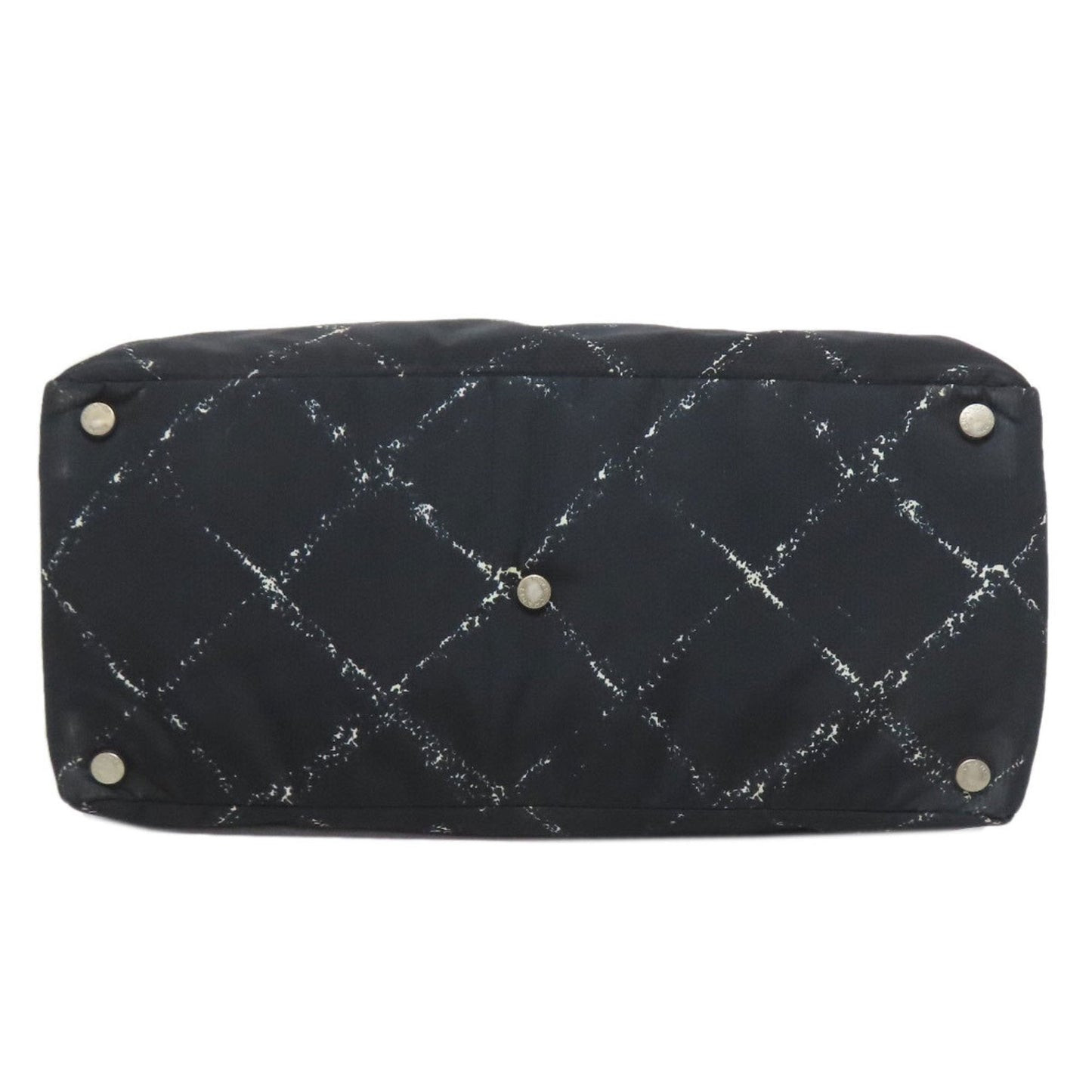 Chanel Travel Line Black Nylon Tote Bag (Pre-Owned)