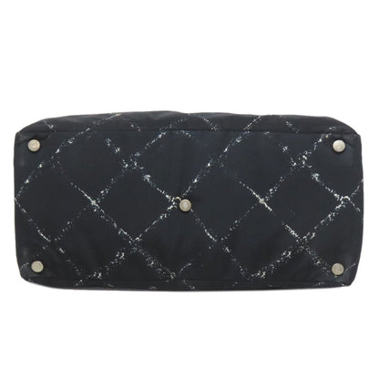 Chanel Travel Line Black Nylon Tote Bag (Pre-Owned)