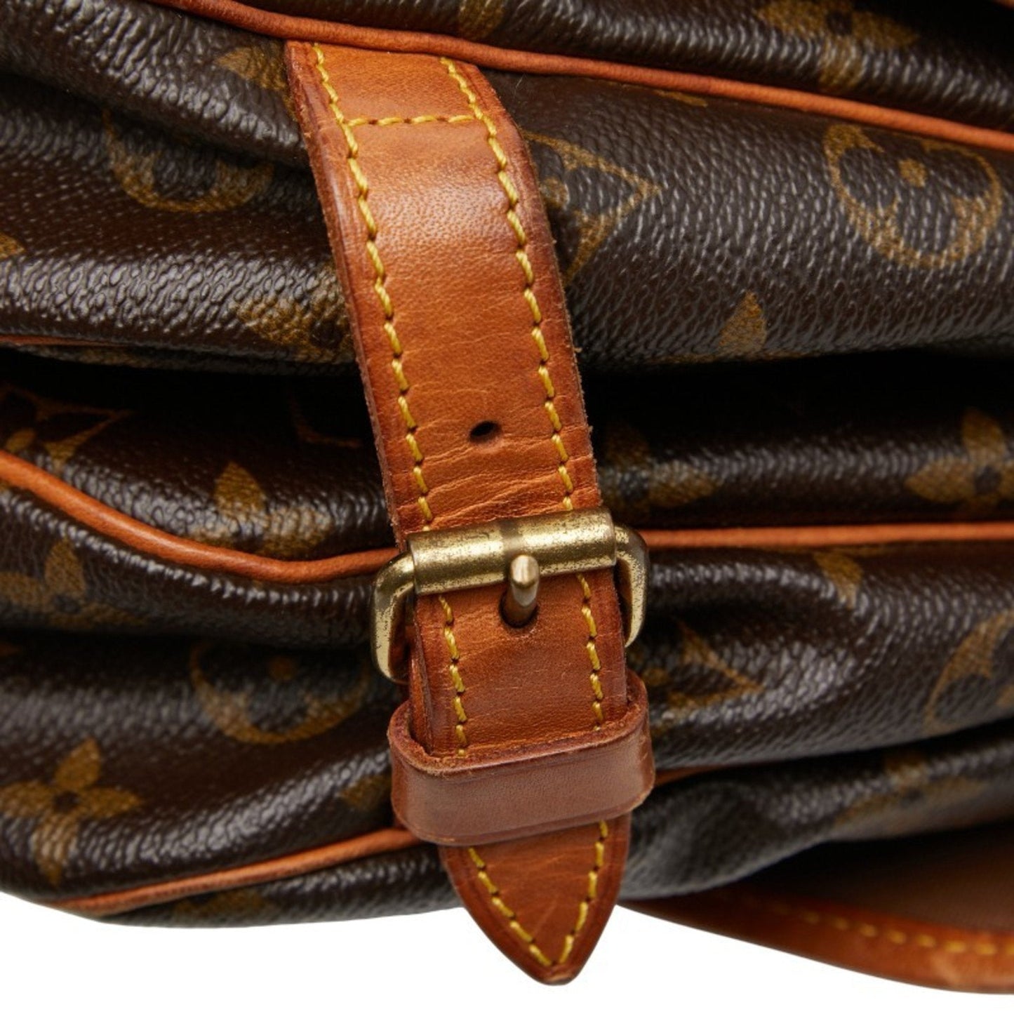 Louis Vuitton Brown Pvc Leather Shoulder Bag (Pre-Owned)