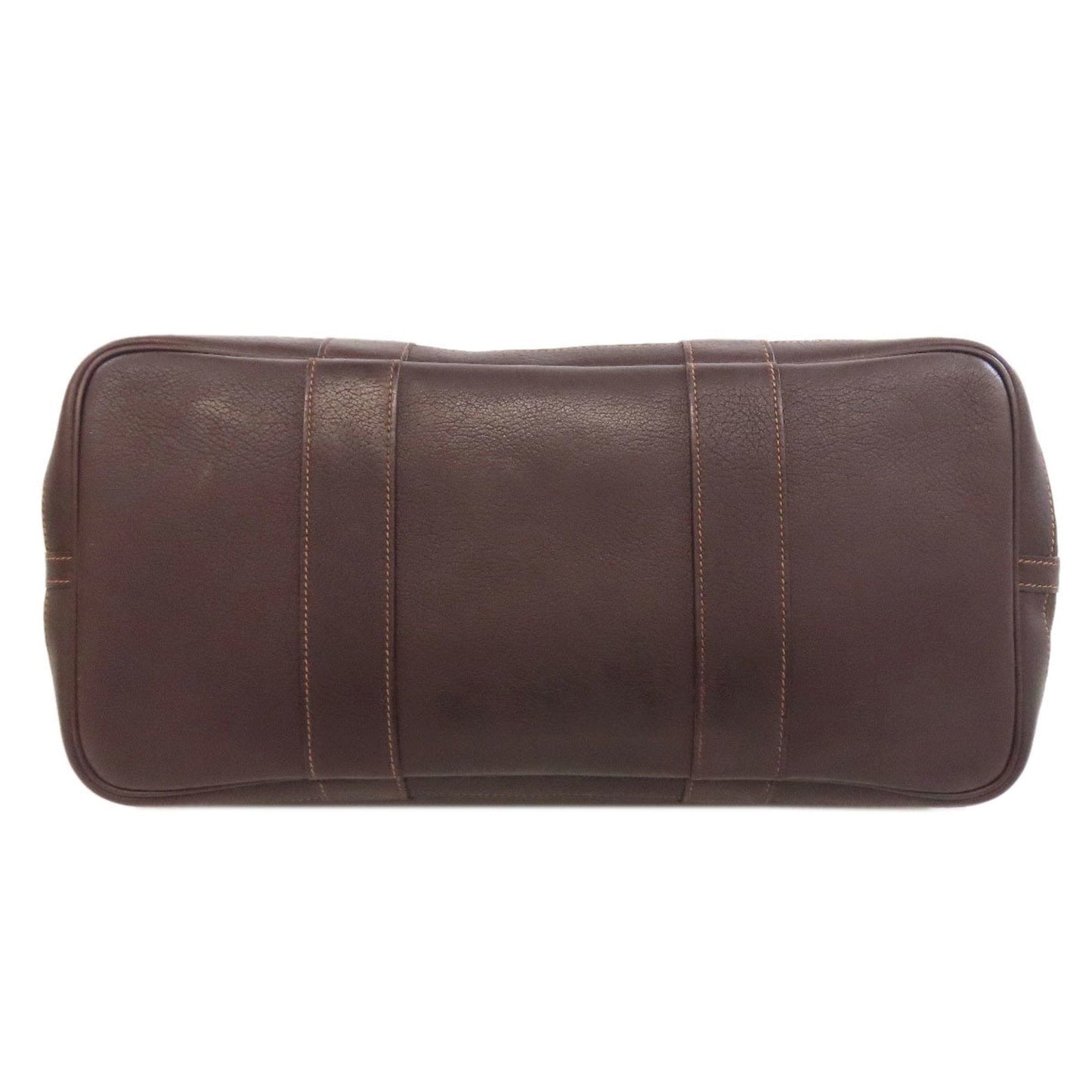 Hermes Garden Brown Toile Officier Tote Bag (Pre-Owned)