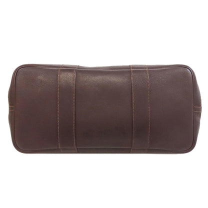 Hermes Garden Brown Toile Officier Tote Bag (Pre-Owned)