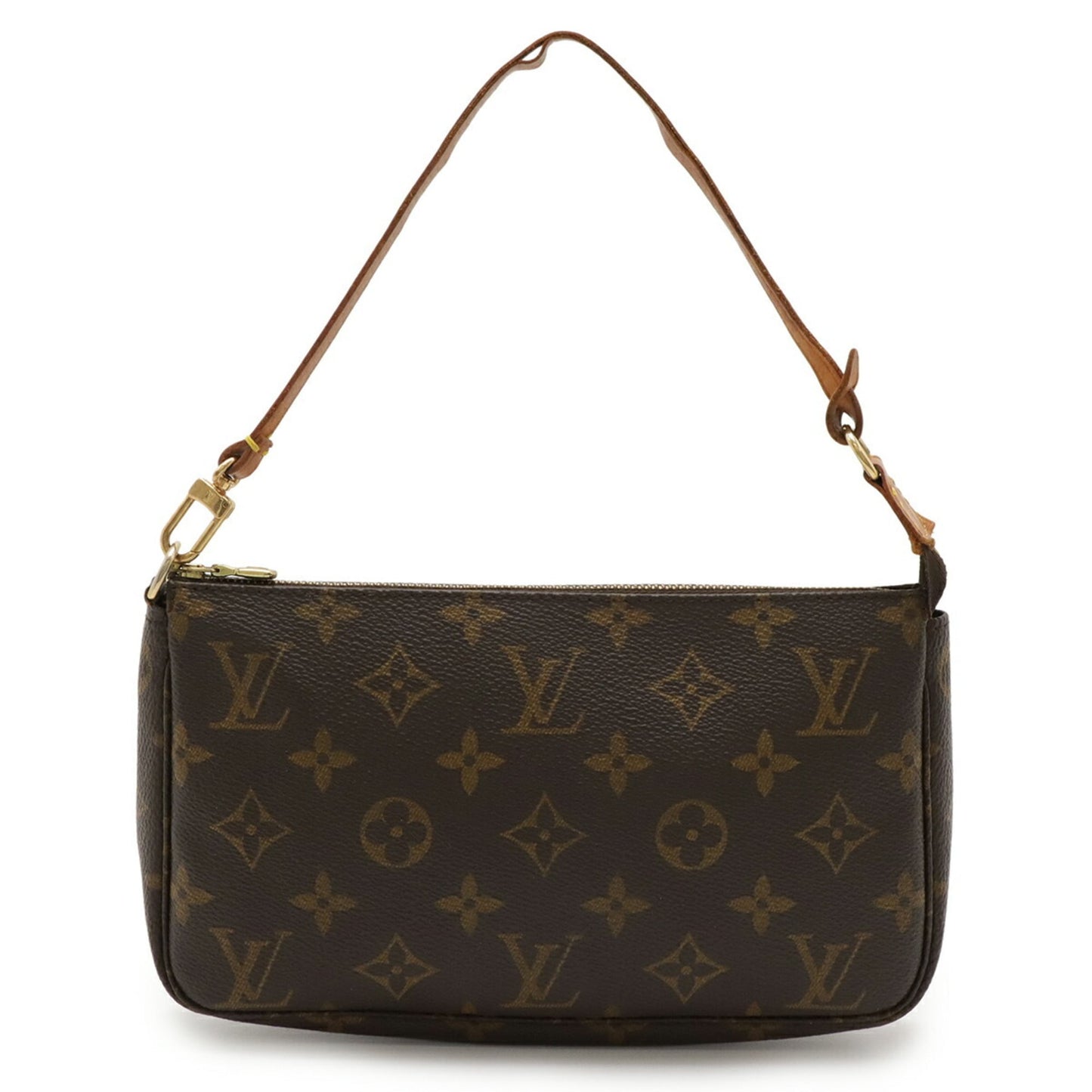 Louis Vuitton Brown Pvc Handbag Pochette Pouch (Pre-Owned)