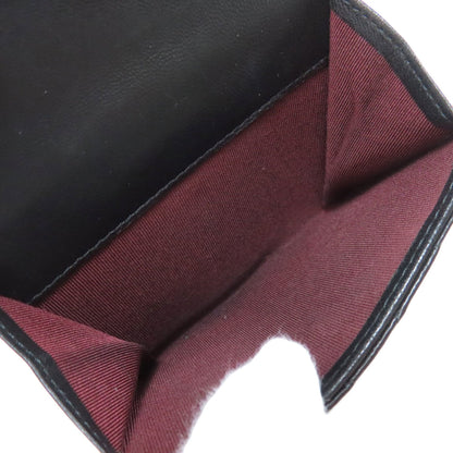 Chanel Matelasse Black Leather Wallet (Bi-Fold) (Pre-Owned)
