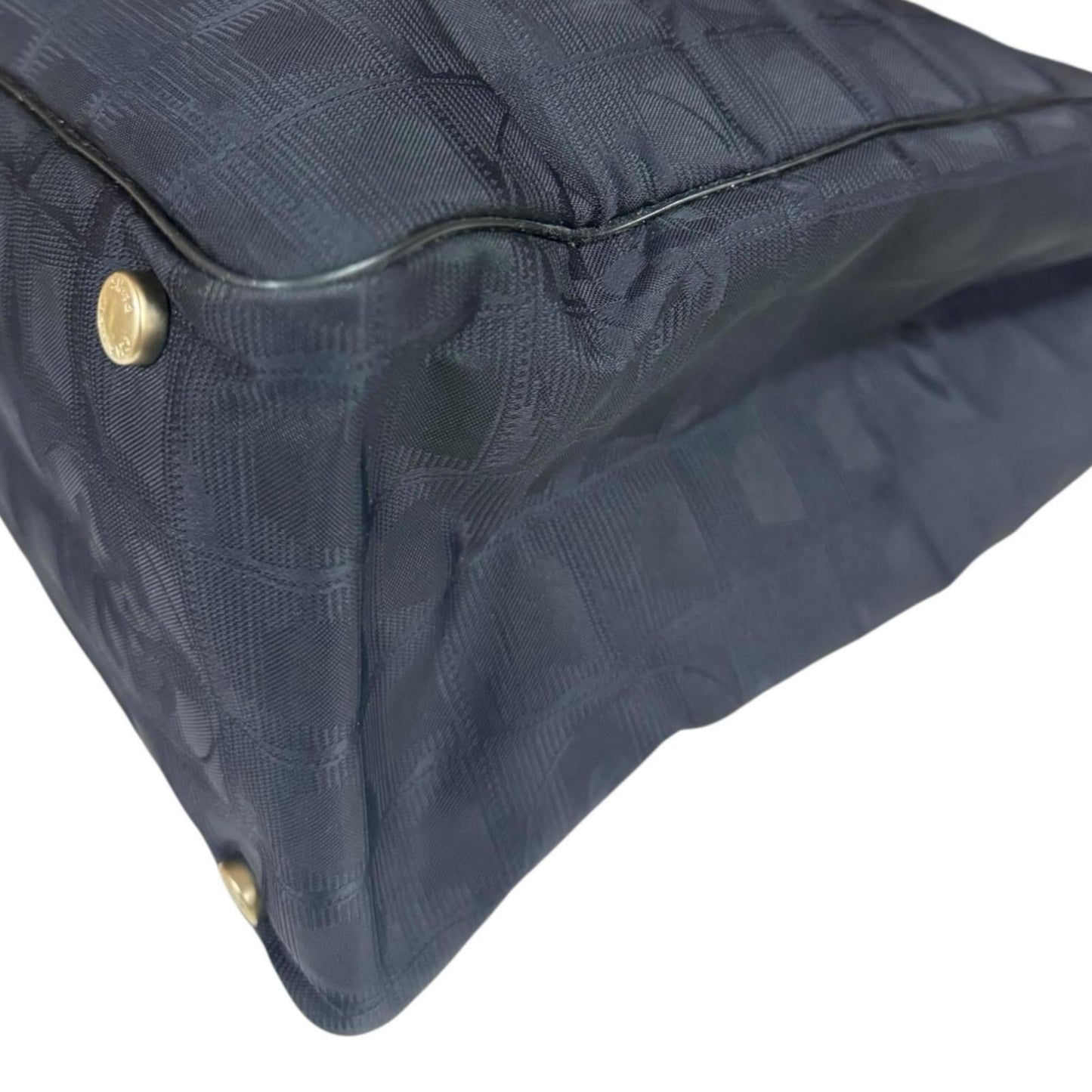 Chanel Black Nylon Jacquard Tote Bag (Pre-Owned)