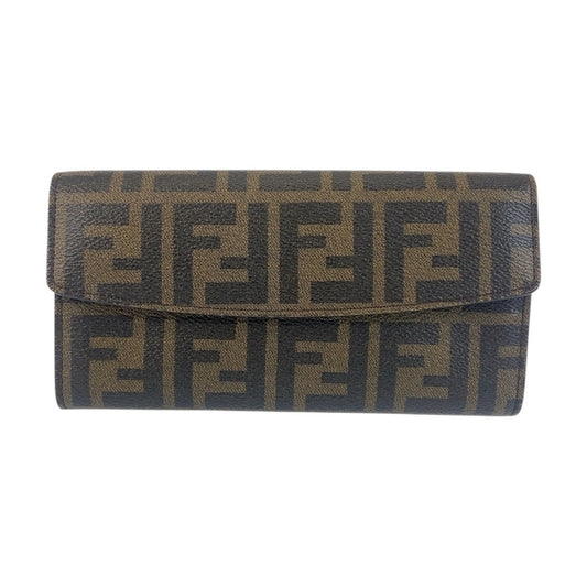 Fendi Brown Pvc Long Wallet (Bi-Fold) (Pre-Owned)