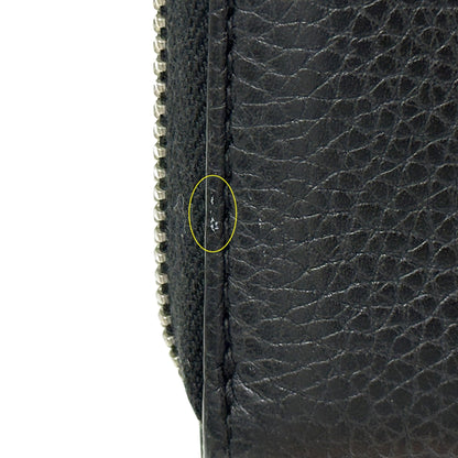 Gucci Black Leather Long Wallet (Bi-Fold) (Pre-Owned)