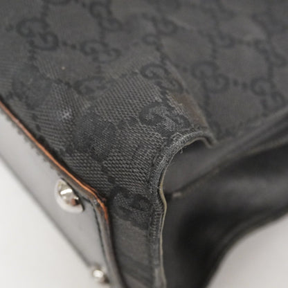 Gucci Black Canvas Tote Bag (Pre-Owned)