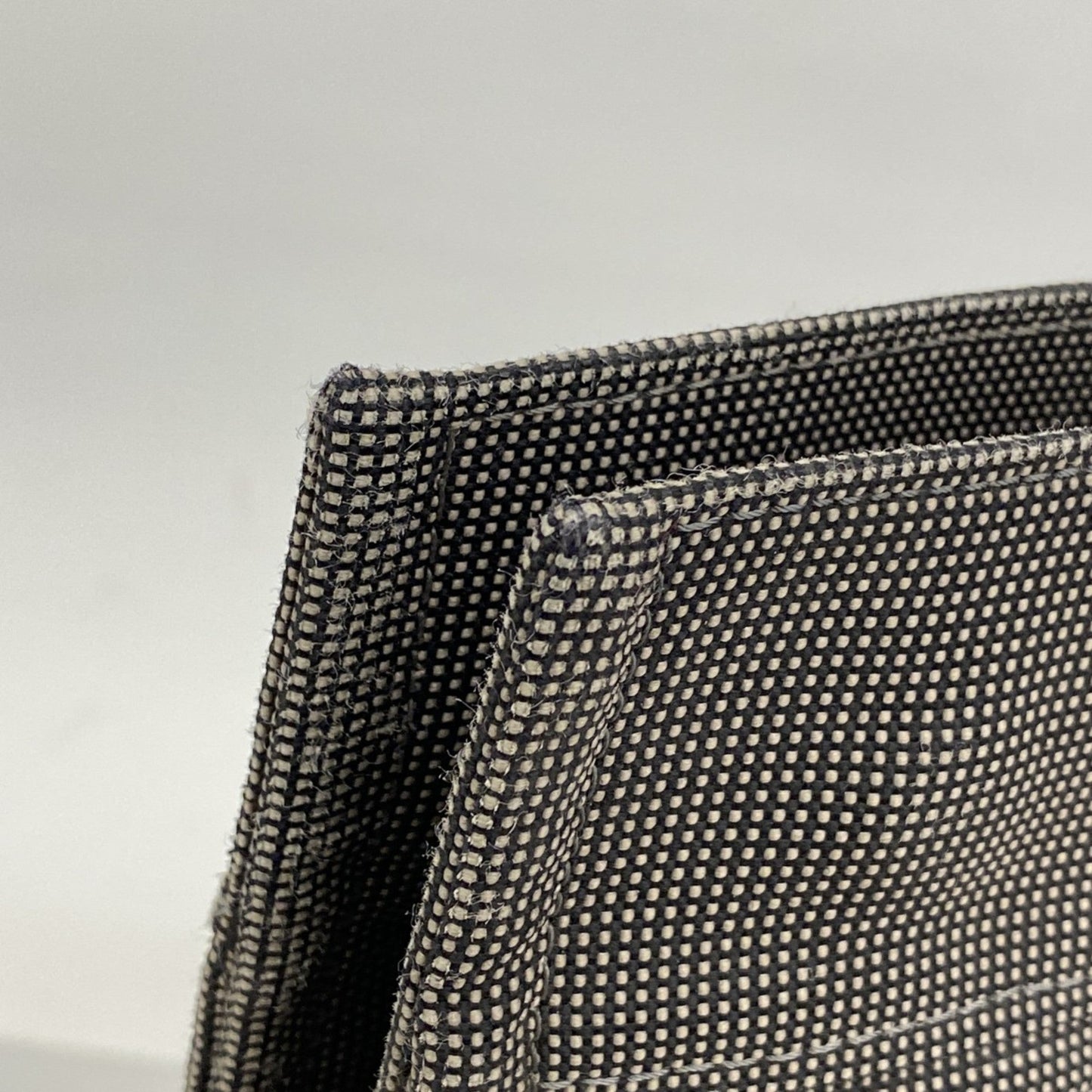 Hermes Gray Canvas Tote Bag (Pre-Owned)