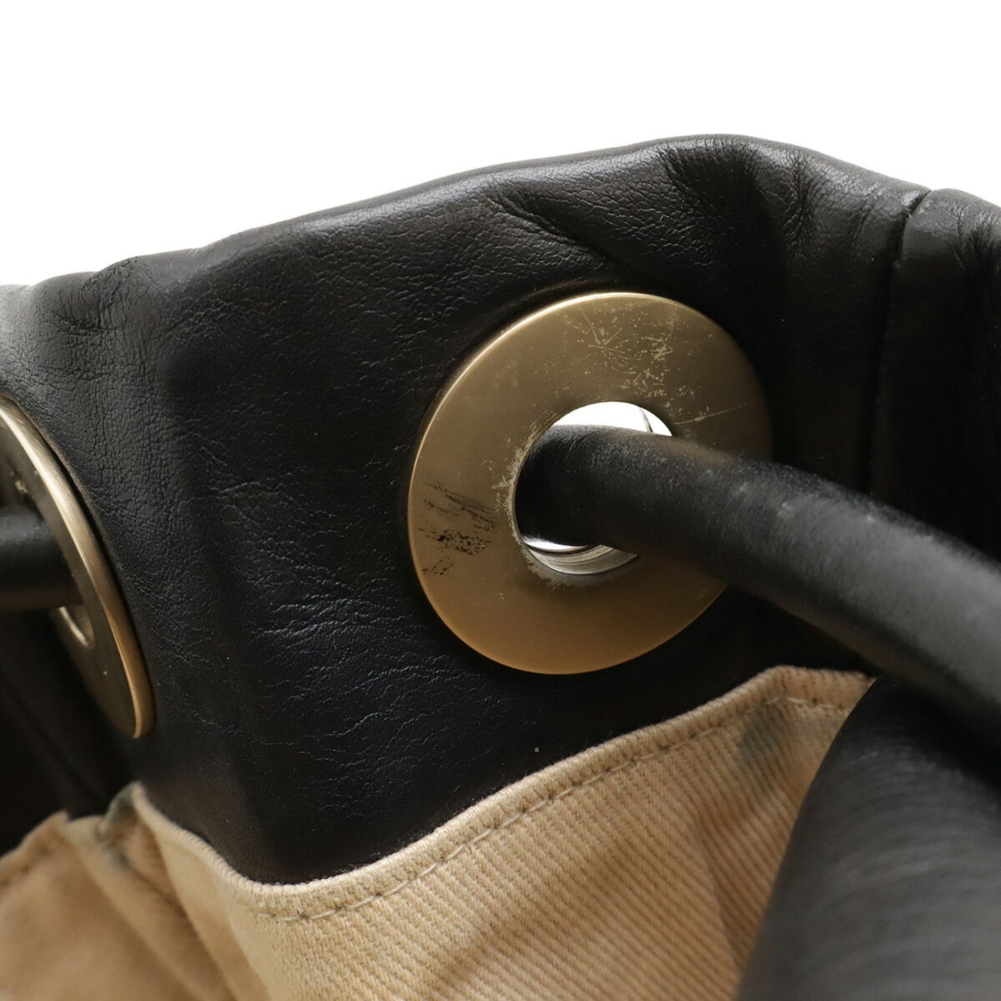 Chanel Black White Leather Shoulder Bag Tote Bag (Pre-Owned)