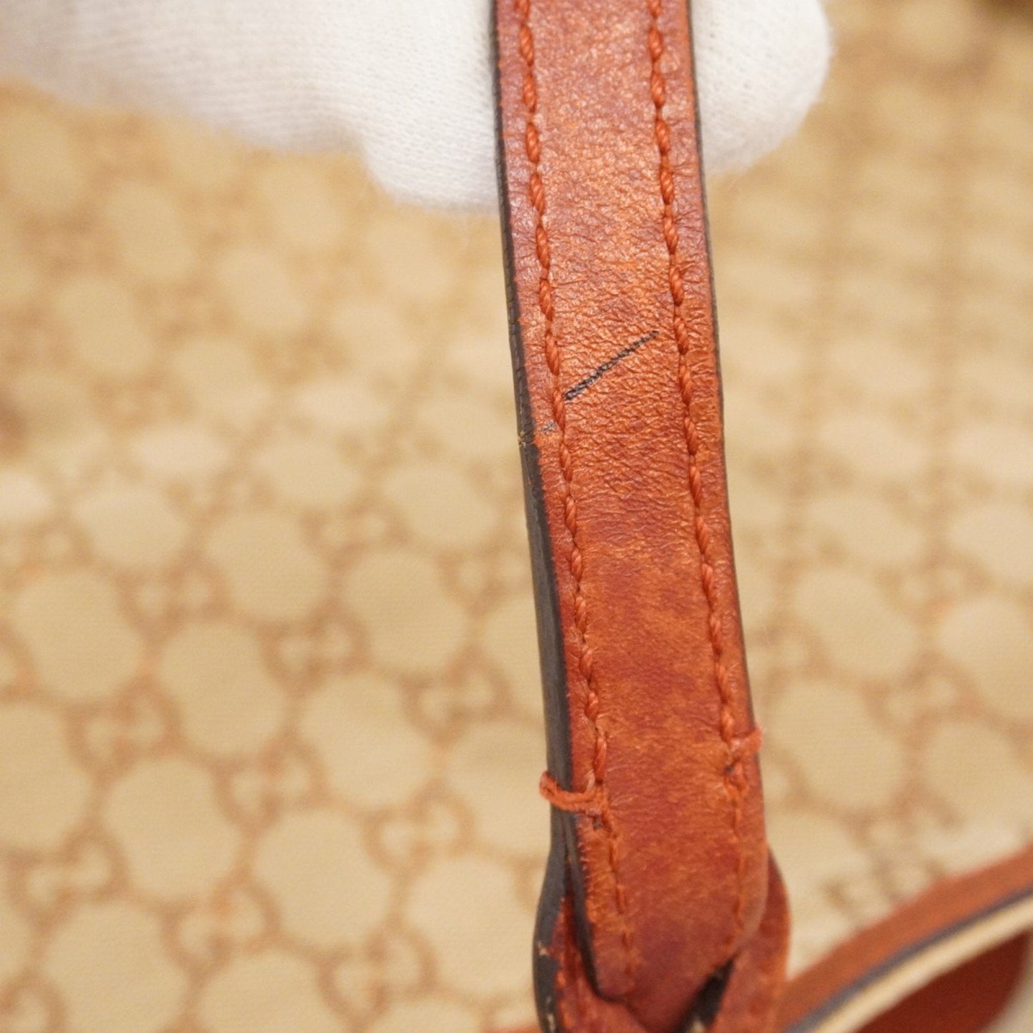 Gucci Brown Canvas Tote Bag (Pre-Owned)