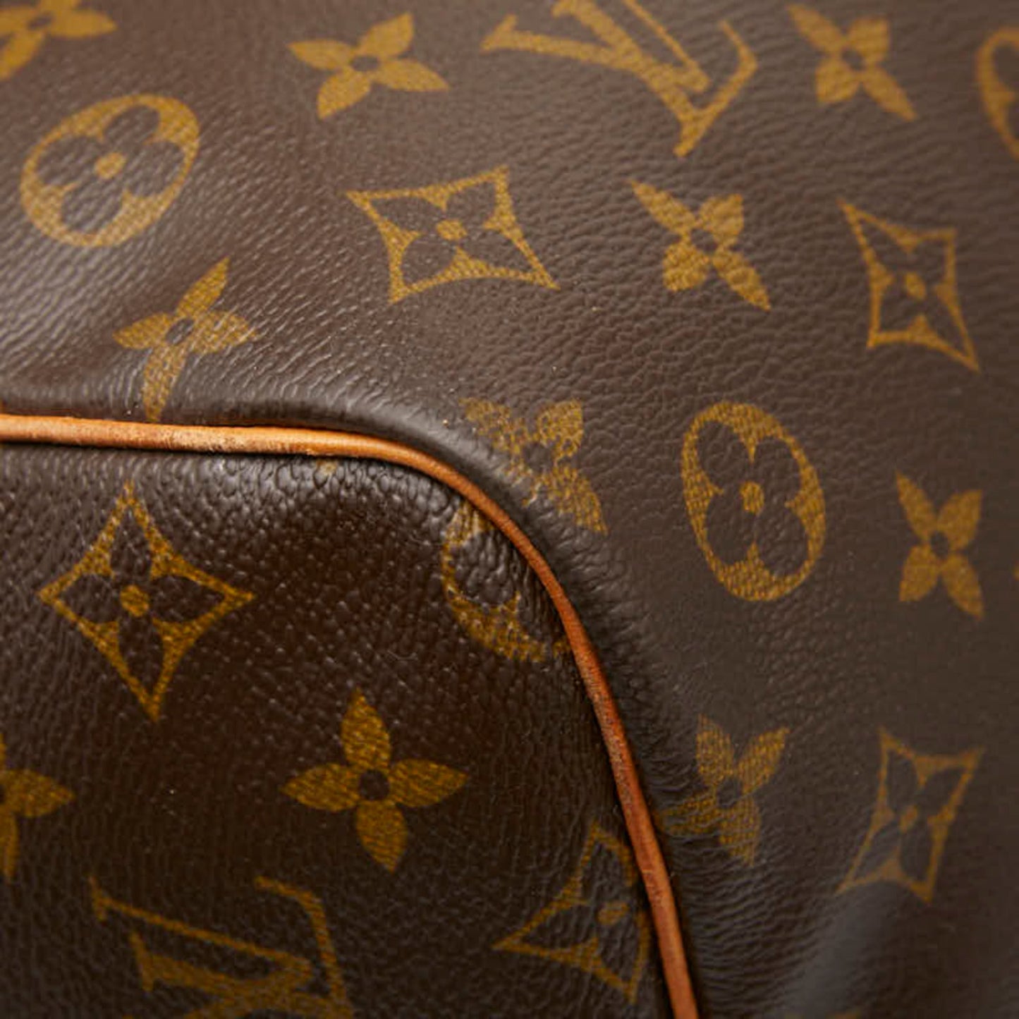 Louis Vuitton Brown Pvc Leather Boston Bag Shoulder Bag (Pre-Owned)