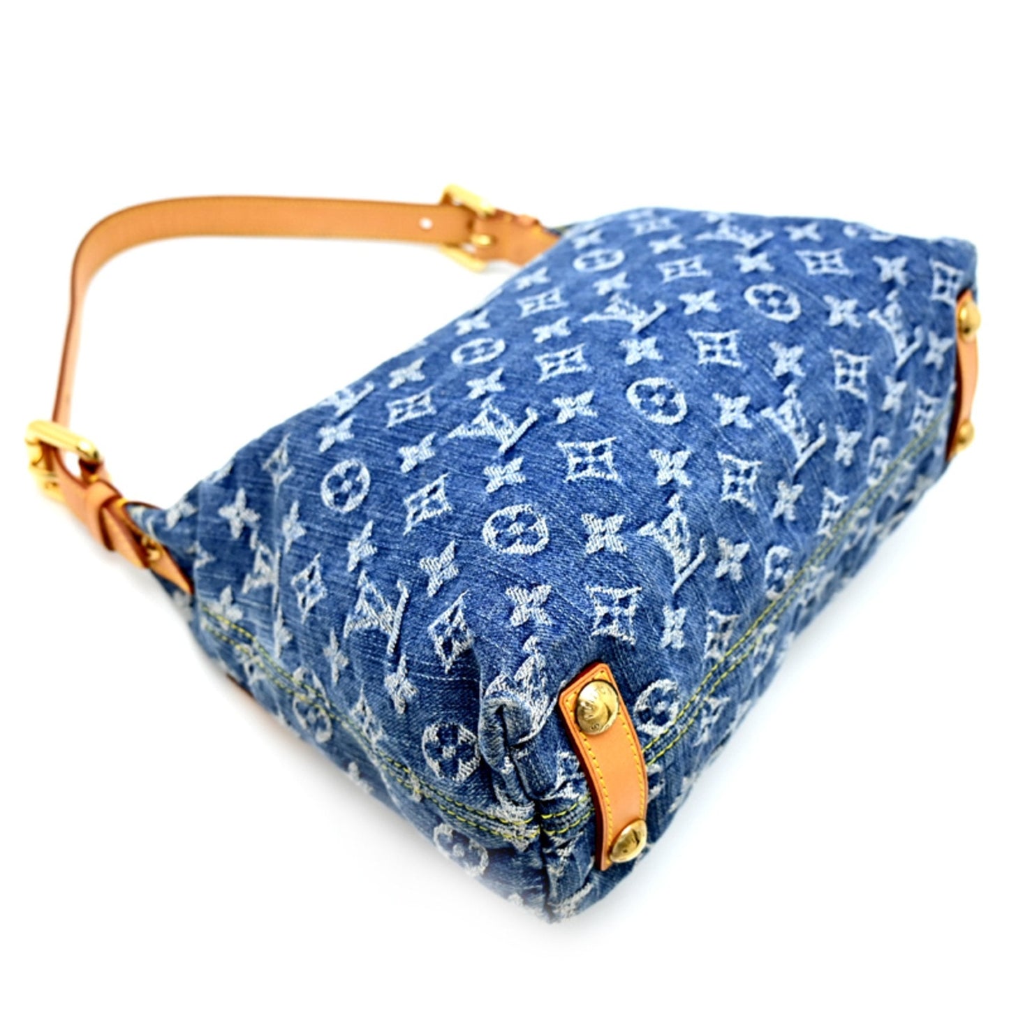 Louis Vuitton Blue Monogram Denim Shoulder Bag (Pre-Owned)