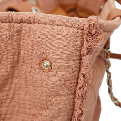 Chanel Pink Canvas Tote Bag (Pre-Owned)
