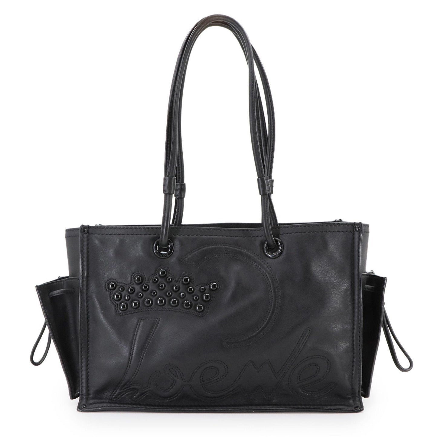 Loewe Black Leather Tote Bag (Pre-Owned)