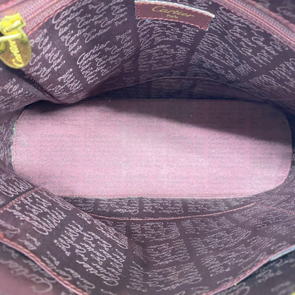Cartier Bordeaux Leather Shoulder Bag (Pre-Owned)