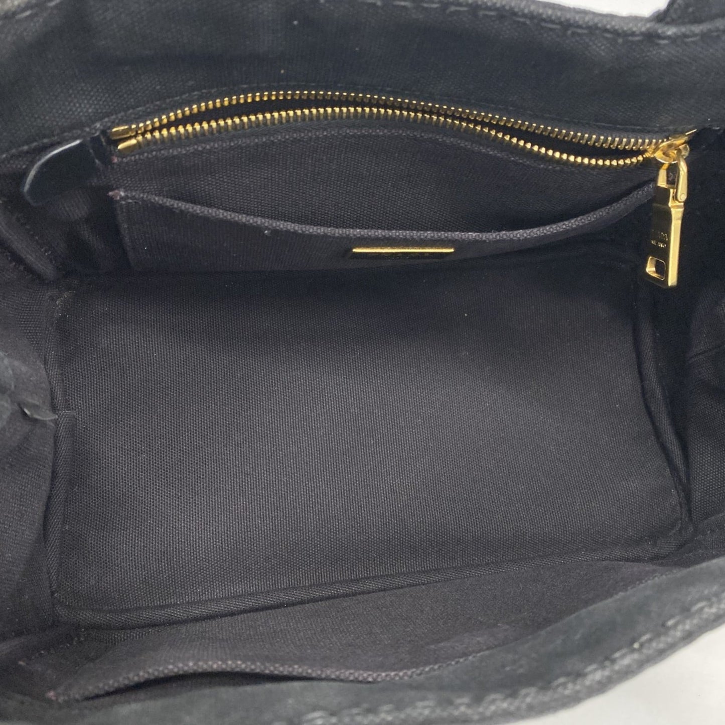Prada Black Canvas Tote Bag (Pre-Owned)