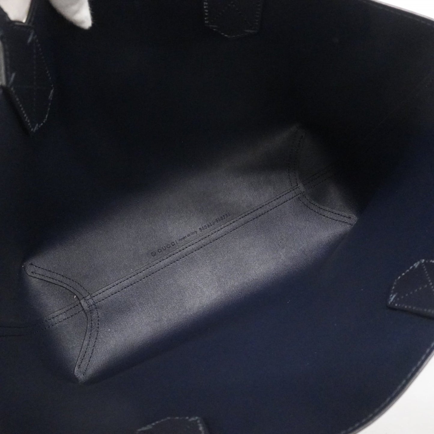 Gucci Blue Navy Pvc Tote Bag (Pre-Owned)