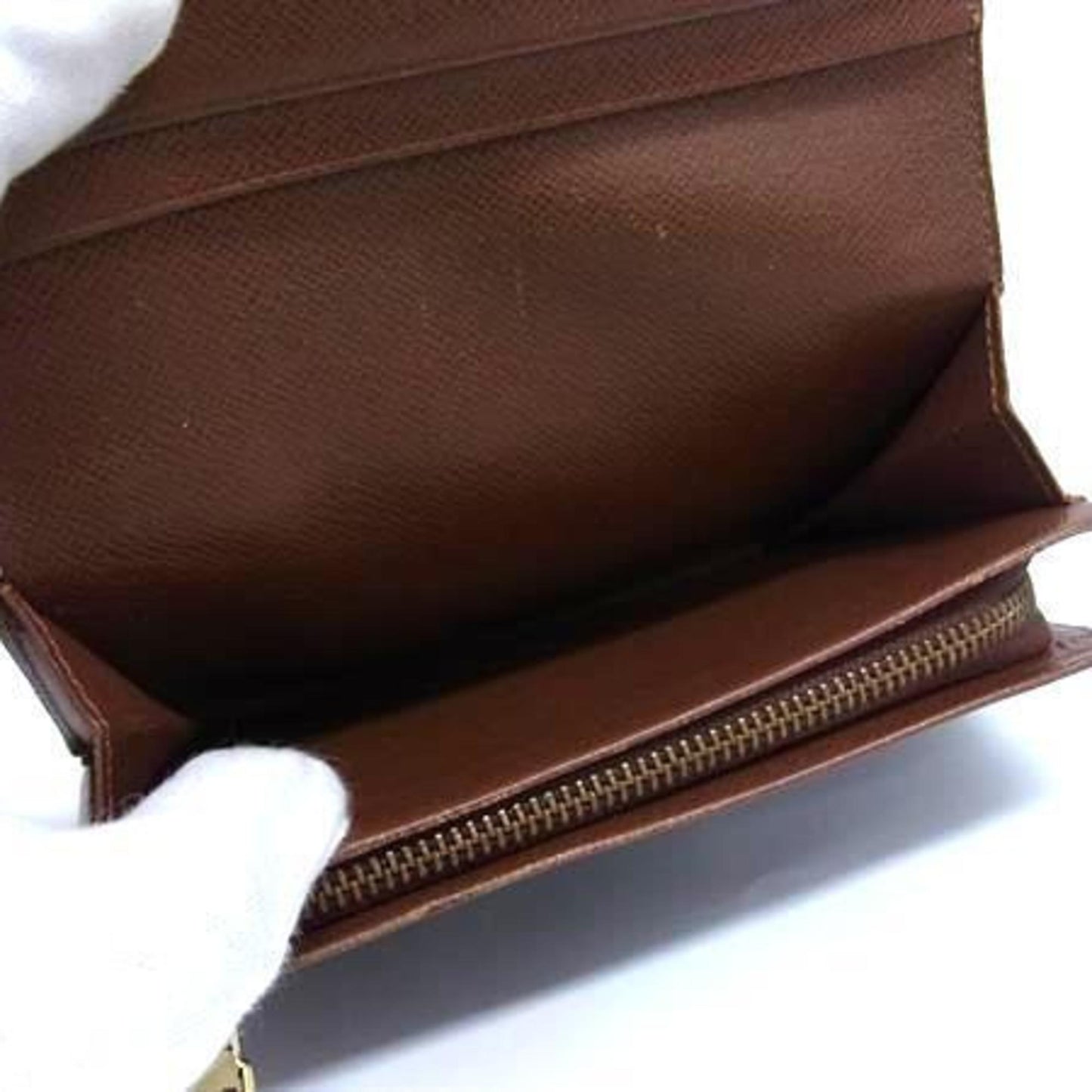 Louis Vuitton Brown Pvc Leather Wallet (Bi-Fold) (Pre-Owned)