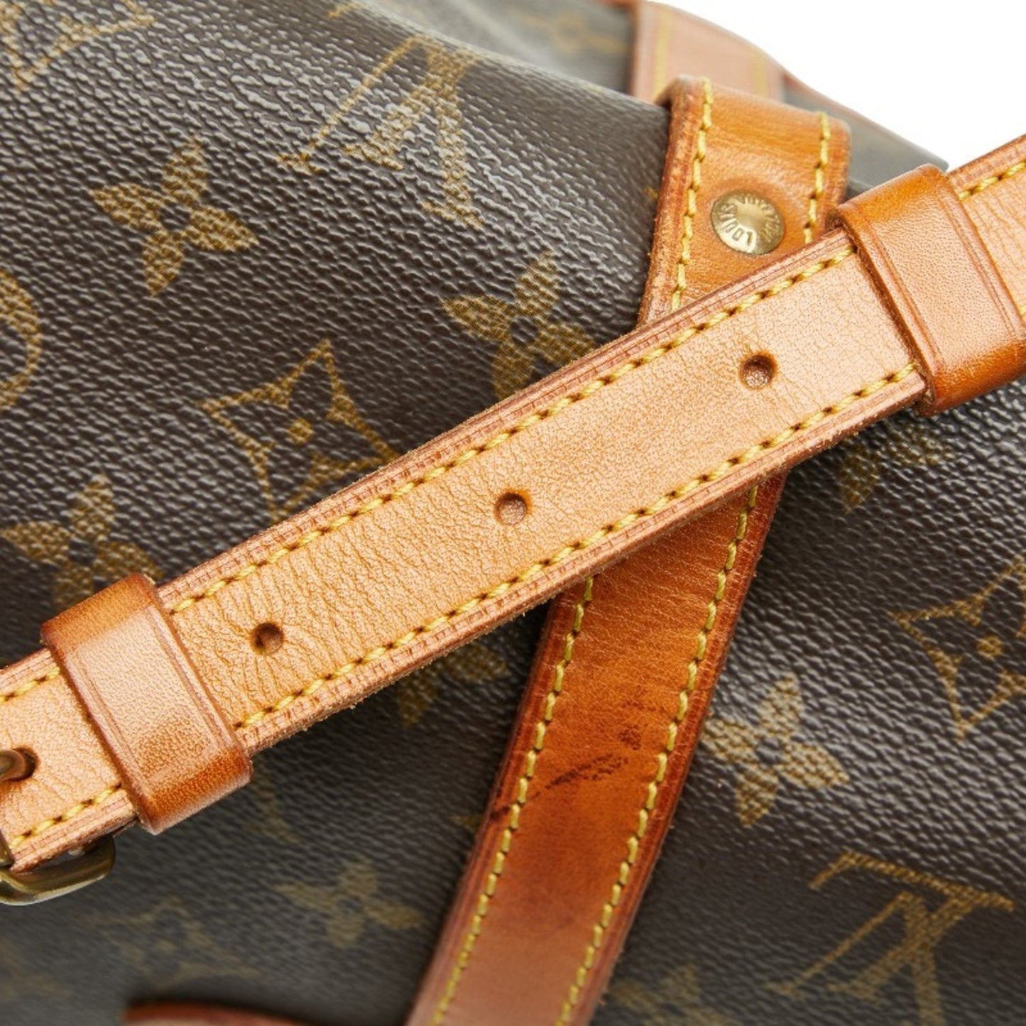 Louis Vuitton Brown Pvc Leather Shoulder Bag (Pre-Owned)