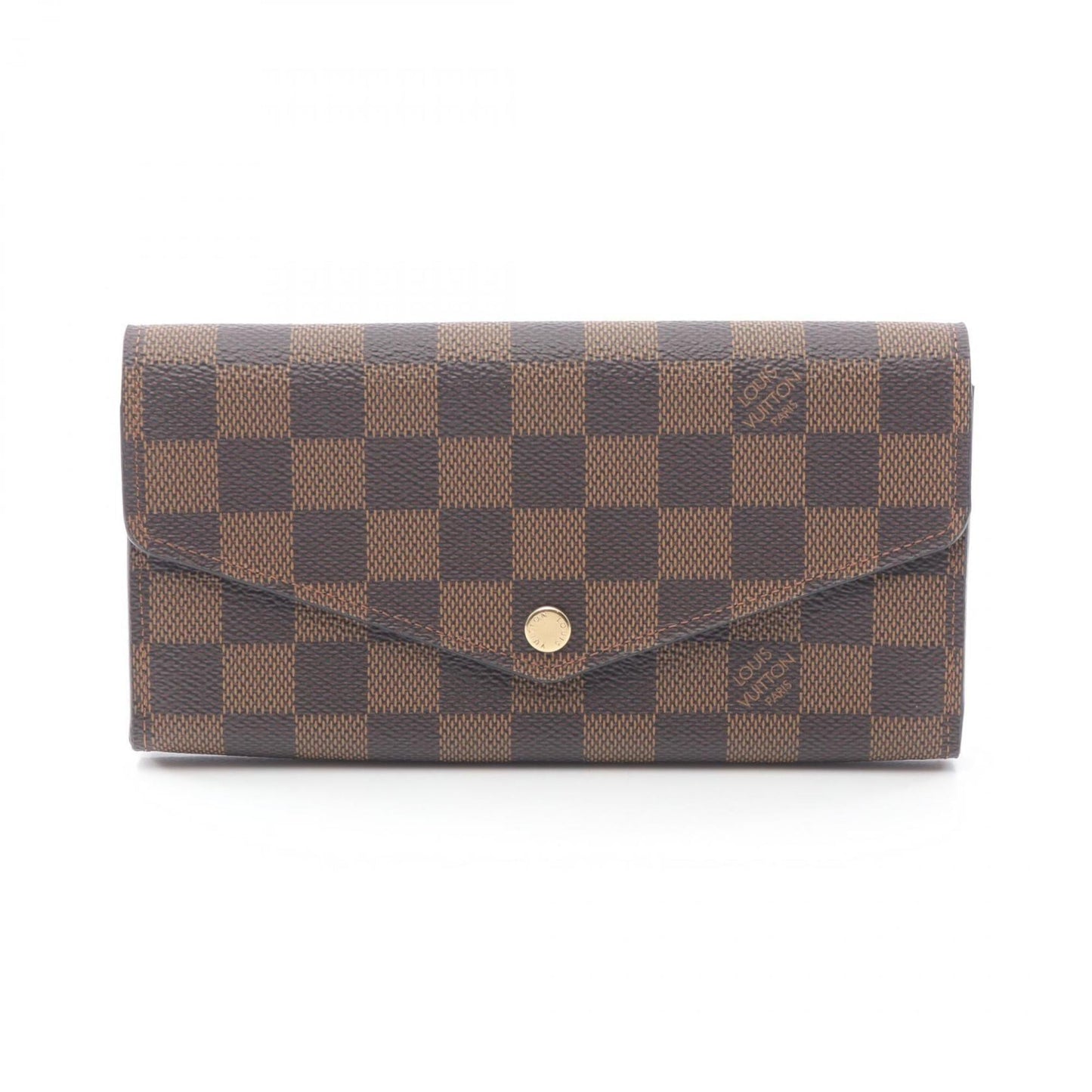 Louis Vuitton Brown Damier Canvas Pvc Leather Long Wallet (Bi-Fold) (Pre-Owned)