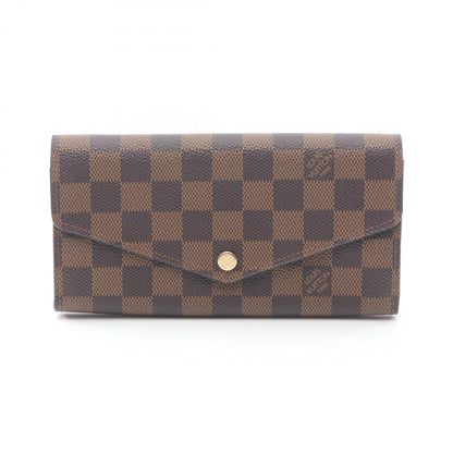 Louis Vuitton Brown Damier Canvas Pvc Leather Long Wallet (Bi-Fold) (Pre-Owned)