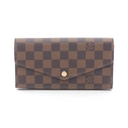 Louis Vuitton Brown Damier Canvas Pvc Leather Long Wallet (Bi-Fold) (Pre-Owned)