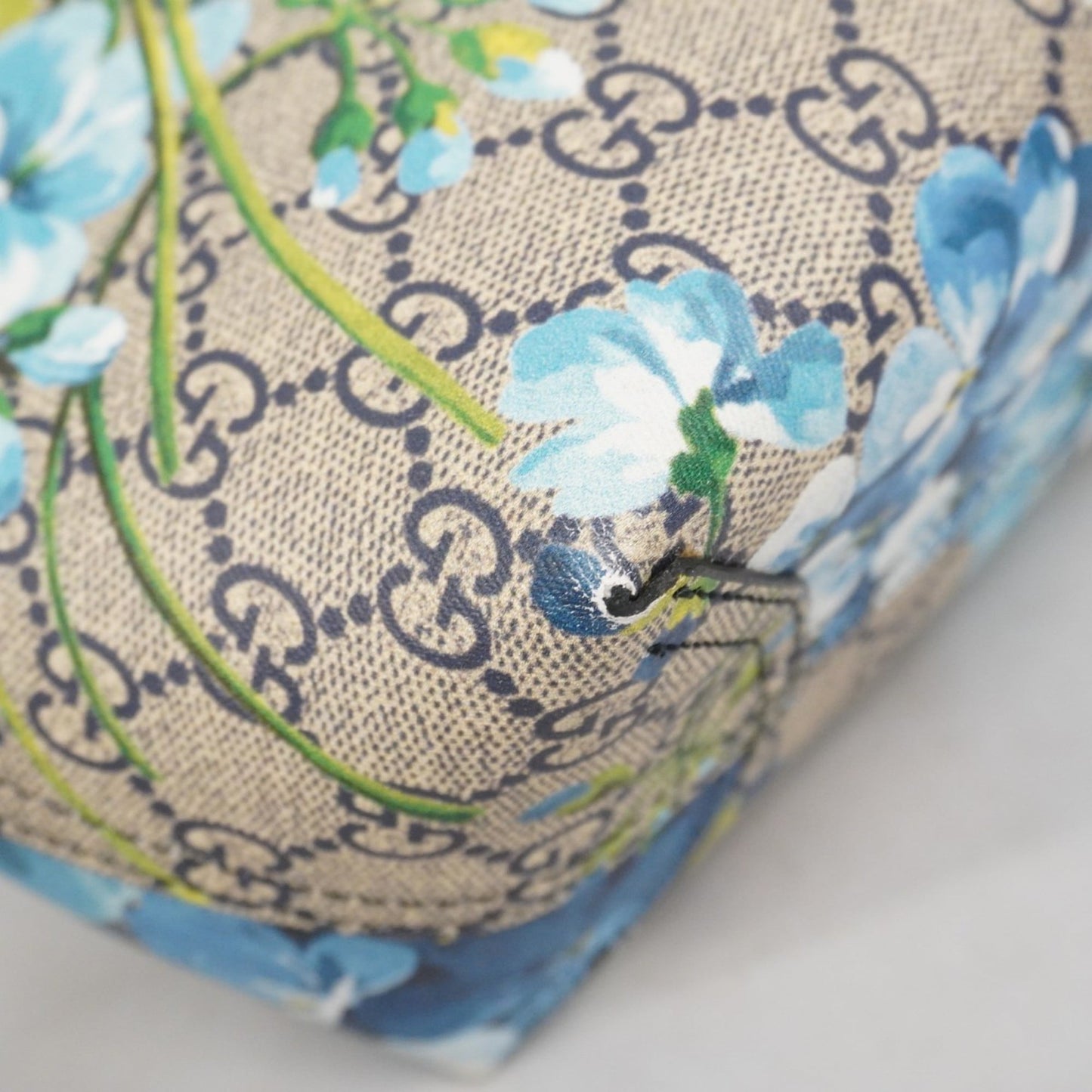 Gucci Blue Navy Pvc Tote Bag (Pre-Owned)